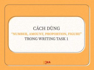 Cách dùng Number, Amount, Proportion, Figure trong writing task 1
