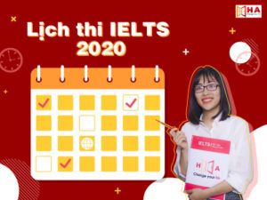 lịch thi ielts năm 2020 mới nhất