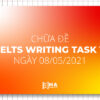 Chữa đề IELTS Writing tasks 1 ngày 08/05/2021