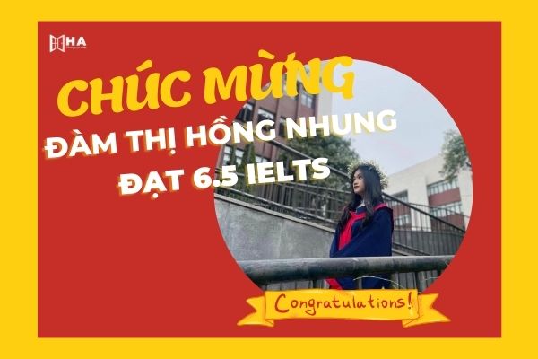 Chúc mừng Đàm Thị Hồng Nhung trường chuyên Bắc Ninh đạt 6.5 IELTS