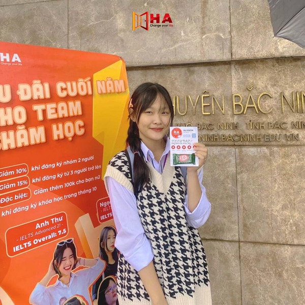 sự kiện checkin 20/10 tại HA Centre trường THPT Chuyên Bắc Ninh