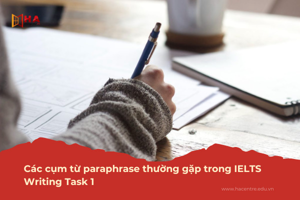 cụm từ paraphrase thường xuất hiện trong IELTS Writing Task 1