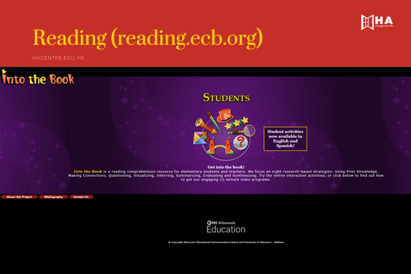 Reading (reading.ecb.org) trang web luyện Reading IELTS
