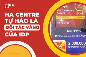 HA Centre tự hào là đối tác vàng của IDP năm 2023