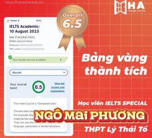 Chúc mừng bạn Ngô Mai Phương chinh phục 6.5 IELTS