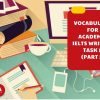 Vocabulary For Academic IELTS Writing Task 1 (Part 1)