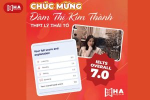 Chúc mừng Đàm Thị Kim Thành với thành tích 7.0 IELTS