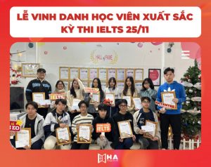 Lễ vinh danh học vên xuất sắc kỳ thi IELTS 25/11/2023