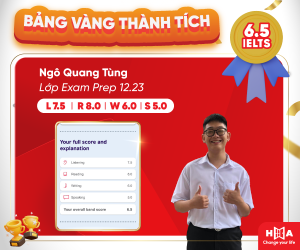 Ngô Quang Tùng đạt 6.5 IELTS