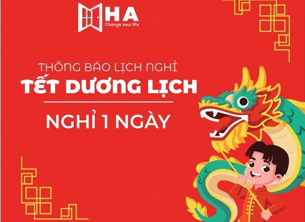 LỊCH NGHỈ TẾT DƯƠNG LỊCH CỦA HA CENTRE
