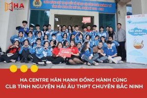 HA Centre đồng hành cùng CLB tình nguyện Hải Âu THPT Chuyên Bắc Ninh