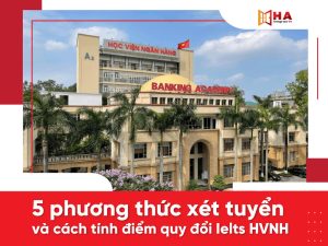 Phương án tuyển sinh và điểm quy đổi IELTS Học viện Ngân hàng 2024