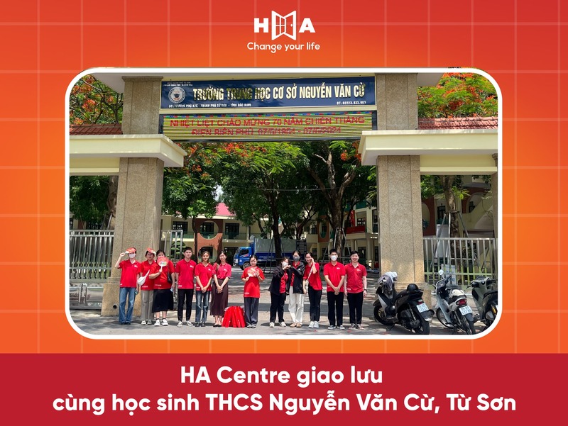 HA Centre giao lưu cùng học sinh trường THCS Nguyễn Văn Cừ, Từ Sơn