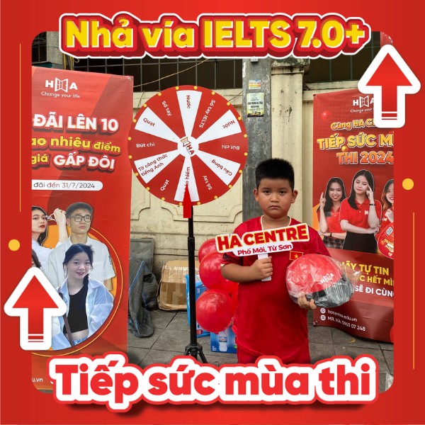HA Centre đồng hành cùng sĩ tử 2K9 tại điểm Trường THPT Lý Thái Tổ Từ Sơn