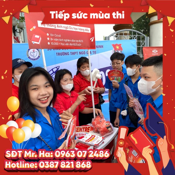 HA Centre đồng hành cùng sĩ tử 2K9 tại điểm Trường THPT Ngô Gia Tự Từ Sơn
