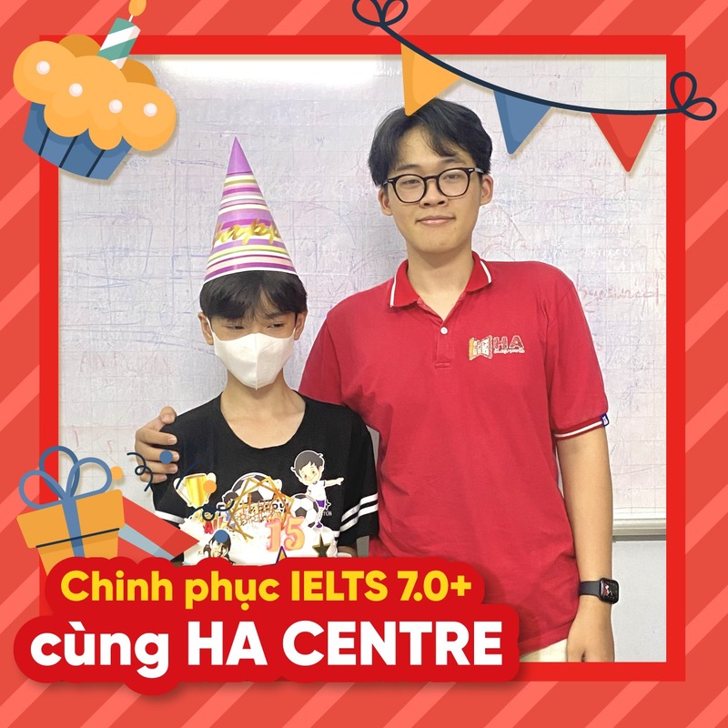 HA Centre Tiên Du tổ chức tiệc nhỏ bất ngờ cho học viên