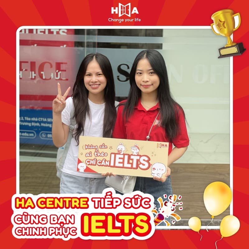 HA Centre tiếp sức kì đợt thi IELTS ngày 24/8