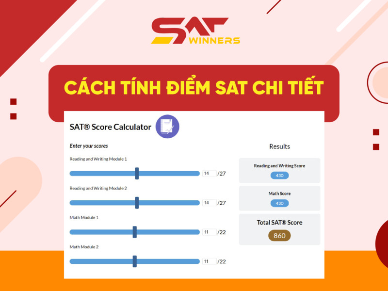 Cách tính điểm SAT chi tiết