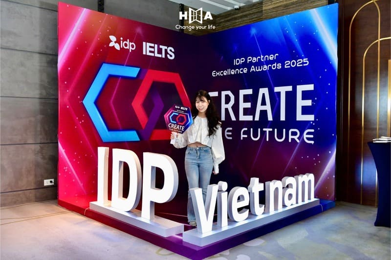 HA Centre vinh dự là đối tác hạng DIAMOND của IDP Việt Nam 2025